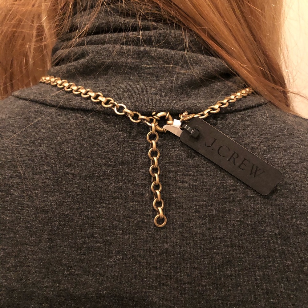 J. Crew Grey-blue necklace with crystals - Picture 3 of 4